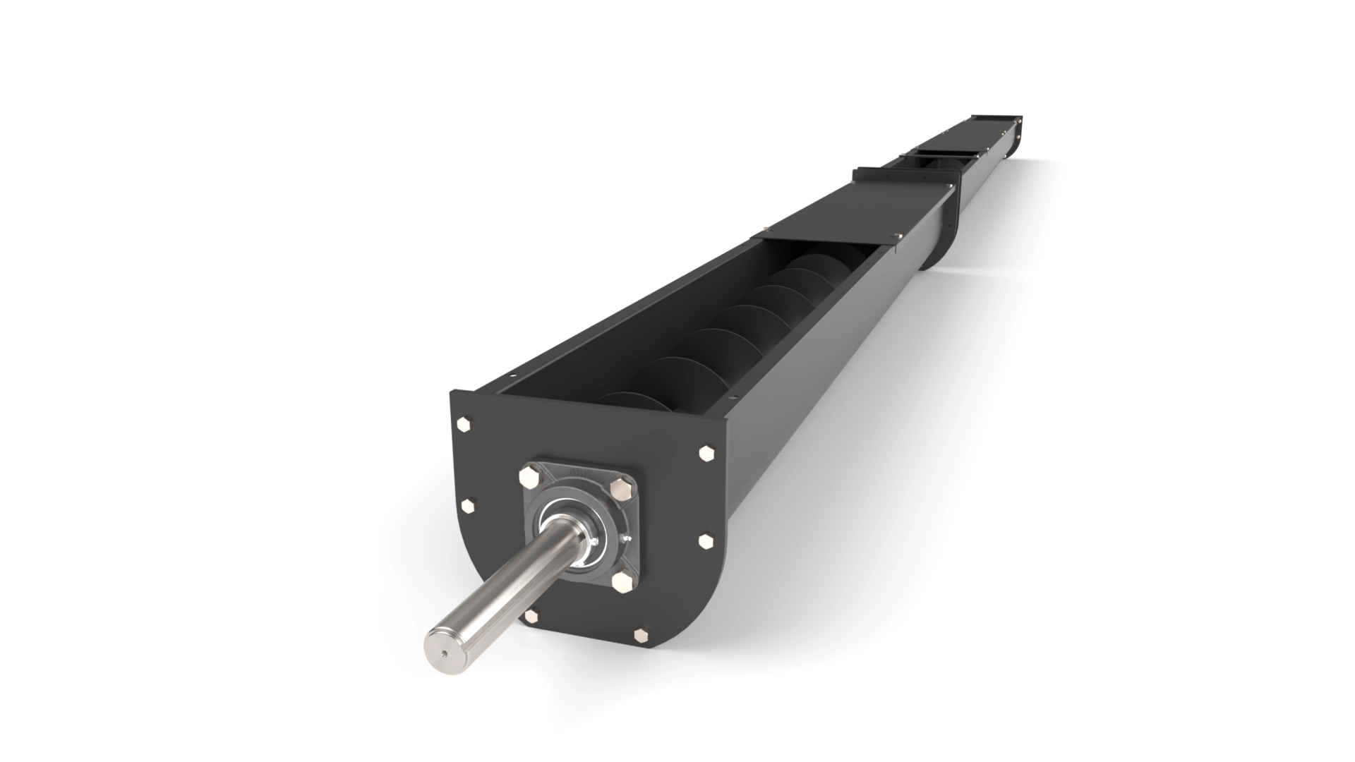 U-Shaped Screw Conveyor – 255mm Dia (22 ft)