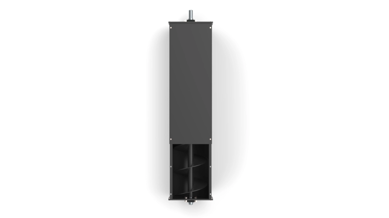 U-Shaped Screw Conveyor – 381mm Dia (6ft) - top view